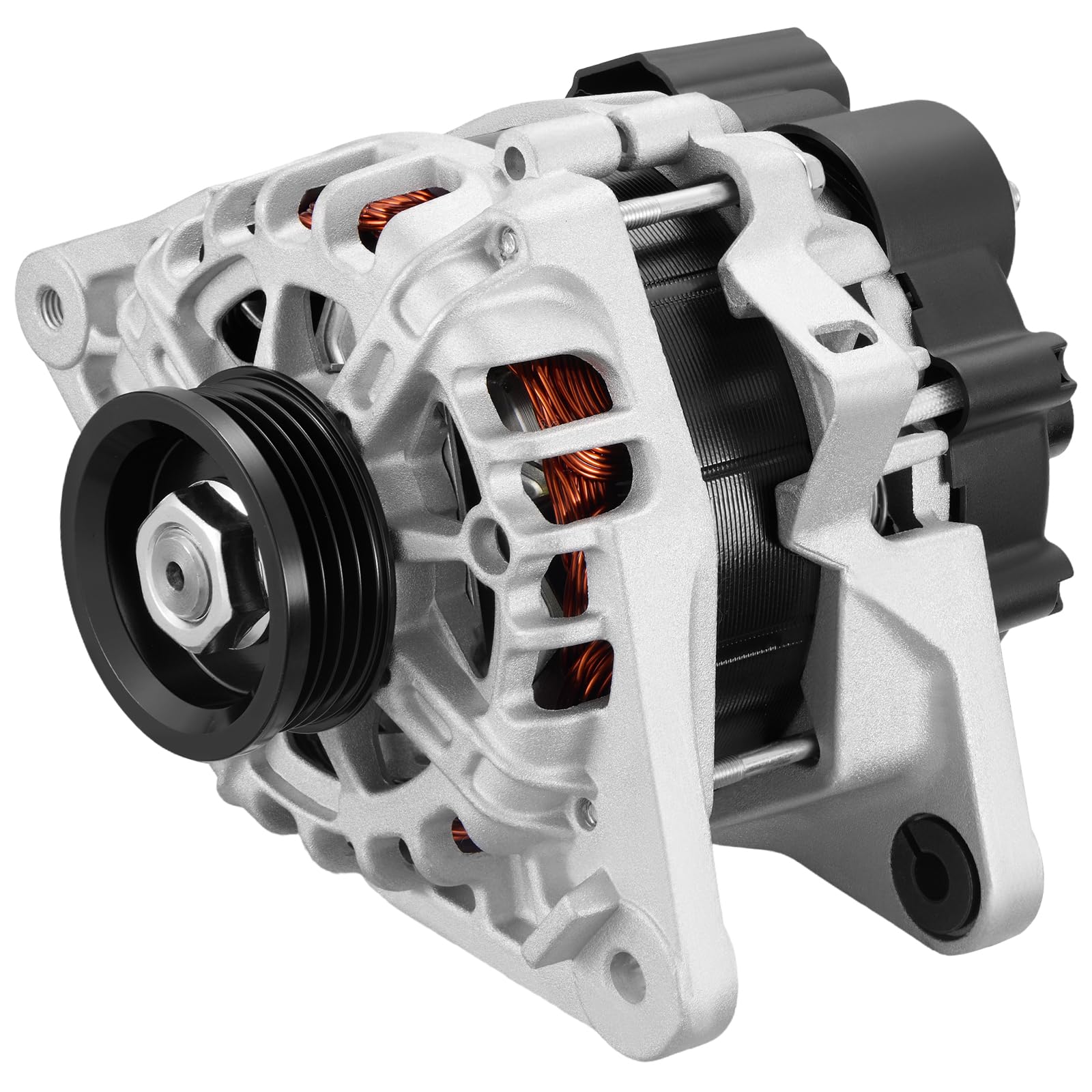 BDFHYK 70Amp High Output Alternator 12V 6-Groove Pulley Counterclockwise