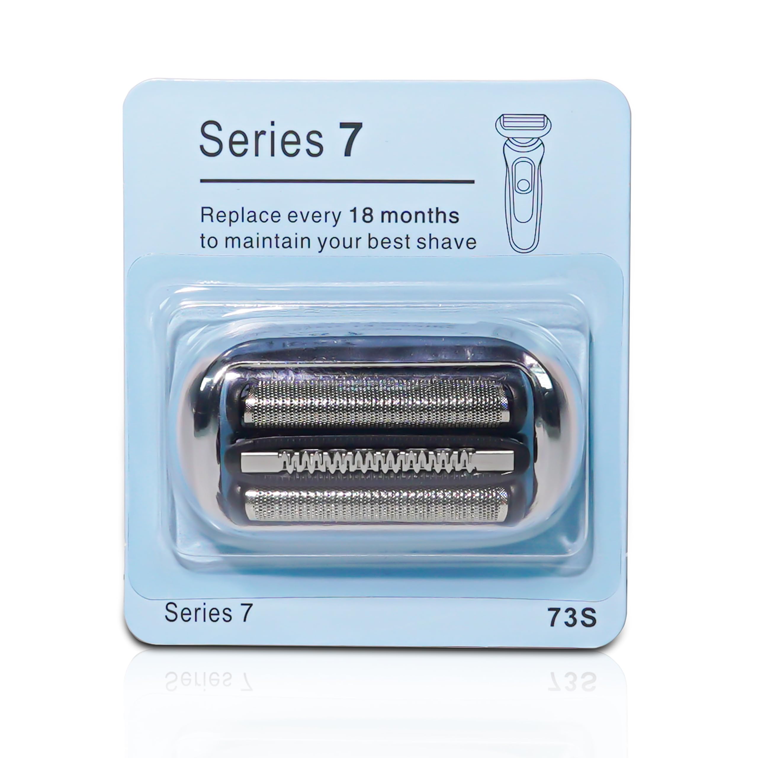 New Generation 73S Series 7 Replacement Head for Braun Series 7, Models 7020s, 7025s, 7085cc, 7027cs, 7071cc and 7075cc, Upgraded S7 Razor Blades for Blades Replacement