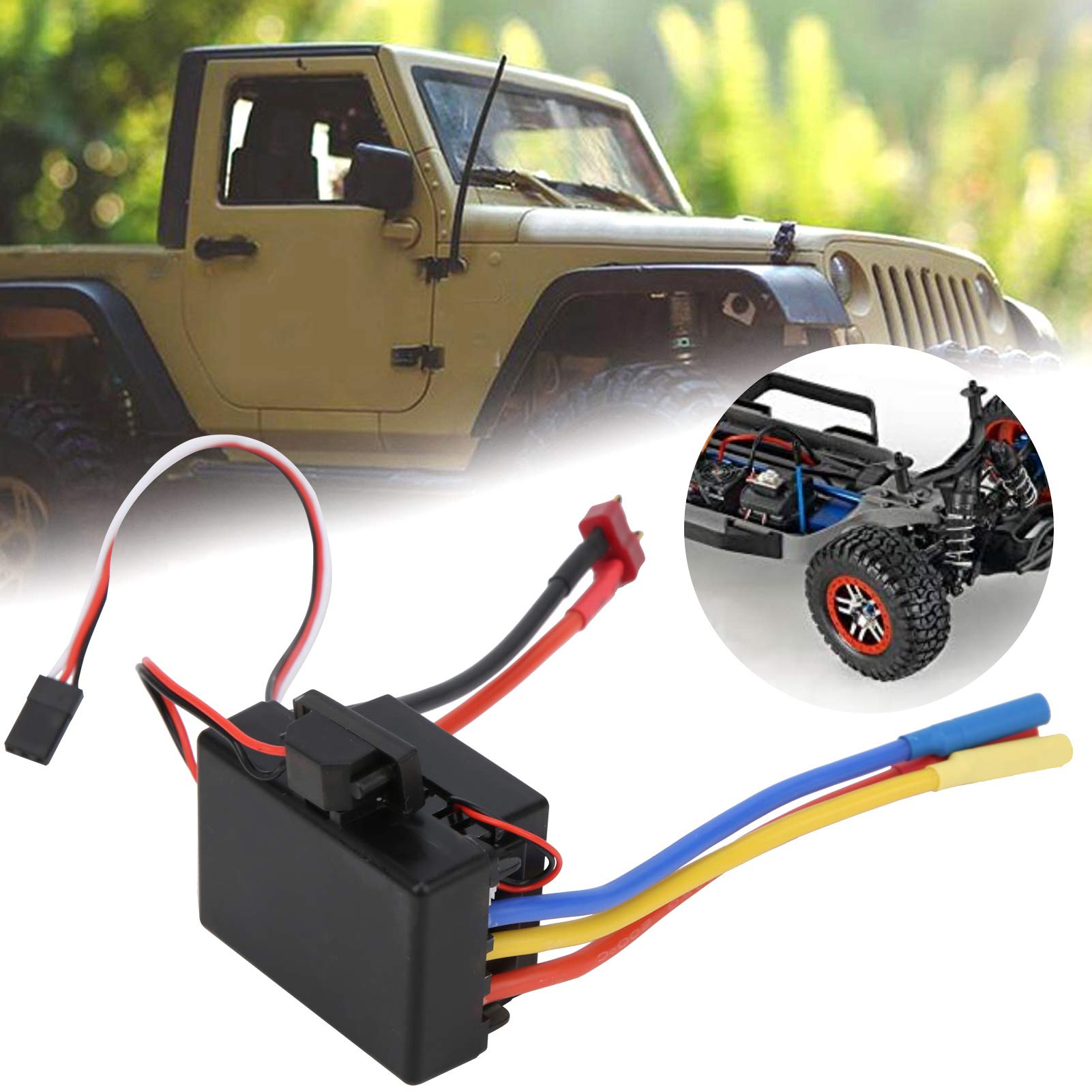 Wodoodporny bezszczotkowy regulator prędkości ESC do samochodu SCX10 RC (T insert)