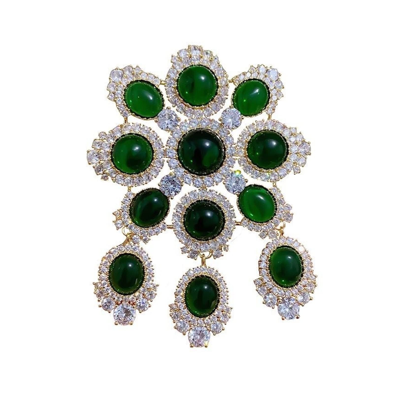 Amazon Co Jp Malihui 新ファッション高級蝶ブローチ祖母エメラルドハイエンドグランド女性のブローチチャイナコートアクセサリー Color V ファッション
