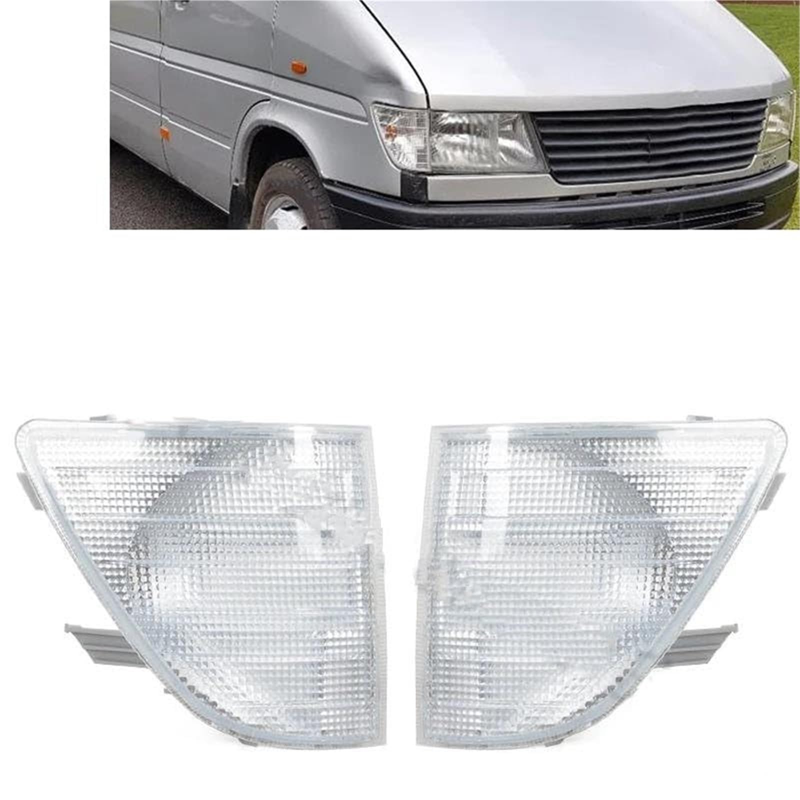 Indicatori di direzione anteriori e luci posizione Per Benz Per Sprinter 1996-2000 (codice OE: 9018200121 9018300221) Fanale
