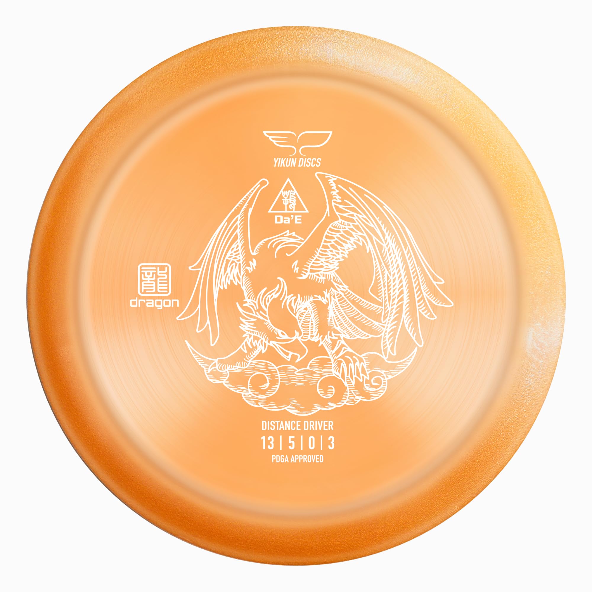 Yikun Disc Golf Driver | Professional PDGA Approved Discs Golf | Phoenix Star Distance Driver | 170-175g | Fairway Golf Disc Perfect for Outdoor Games and Competition orange
