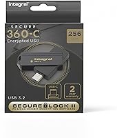 Vista 14 de Integral Unidad flash USB 3.0 cifrada de 4 GB Crypto Dual FIPS 197 (AES 256 bits de cifrado)