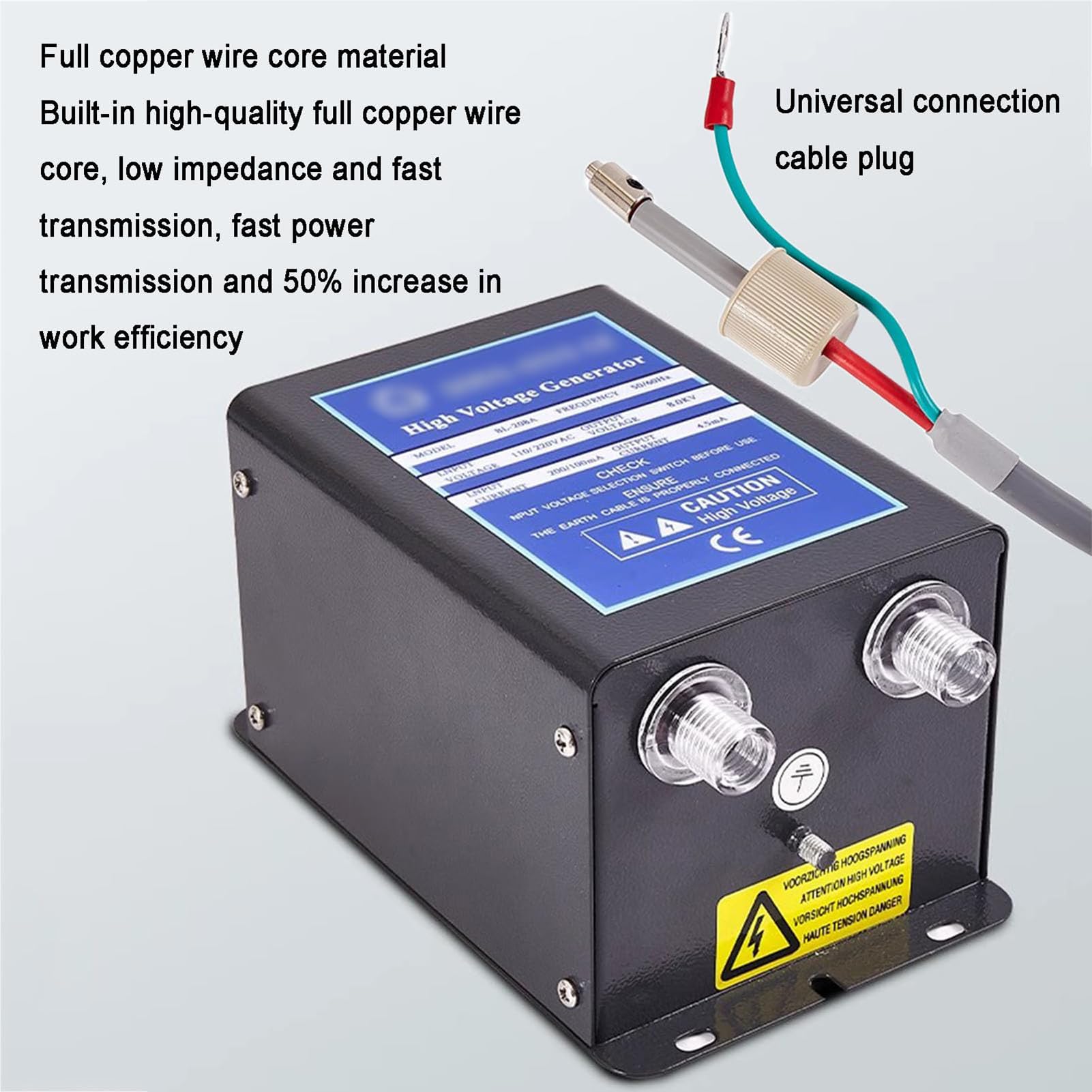 SenhE Varilla Antiestática Aire Ionizante, Barra de Eliminación Electrostática, Eliminador de Estática de Barra Ionizadora Antiestática de Potencia de Salida de 8,0 KV