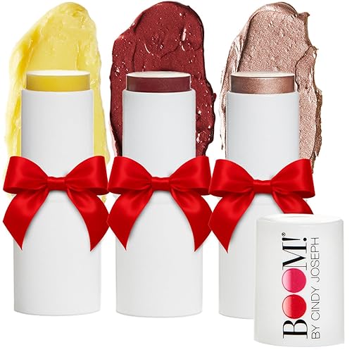 Vista 21 de Boomstick Rose Nude - Rubor en crema todo en uno para mejillas, ojos y labios, de larga duración, difuminable en barra de maquillaje para piel rosa