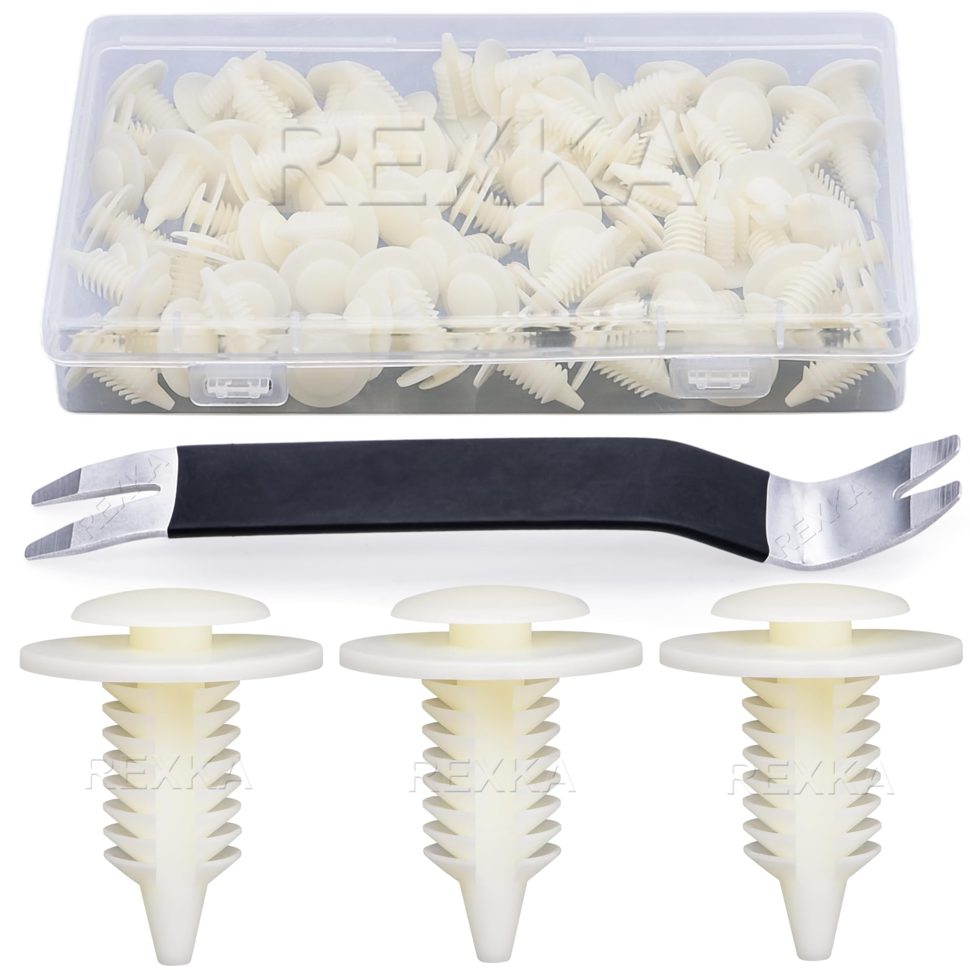 Rexka 51pcs Door Trim Panel Retainer Clips 6503709 for Dodge Ram 1500 2500 3500 Pickup Chrysler - Multipurpose Auto Trim Panel Body Remover