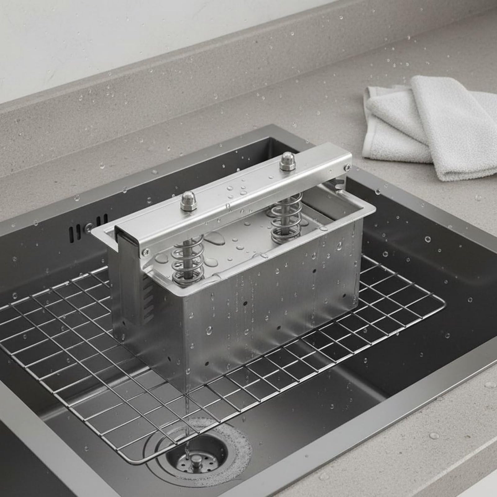 Baoblaze Pressa Carne Forma Pressatore Scatola Acciaio Inox Smontabile per Modellare Carne Ordinata E Compatta Adatta a Preparazioni Casalinghe Uso Professionale Cucine Industriali, Moderno