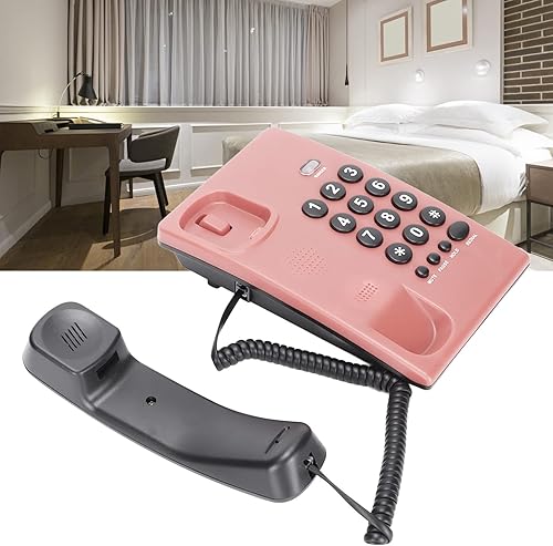 Miniatura 4 de Teléfono con cable, escritorio con cable de escritorio, teléfono fijo para teléfono con cable con cable con doble auricular magnético, silencio de