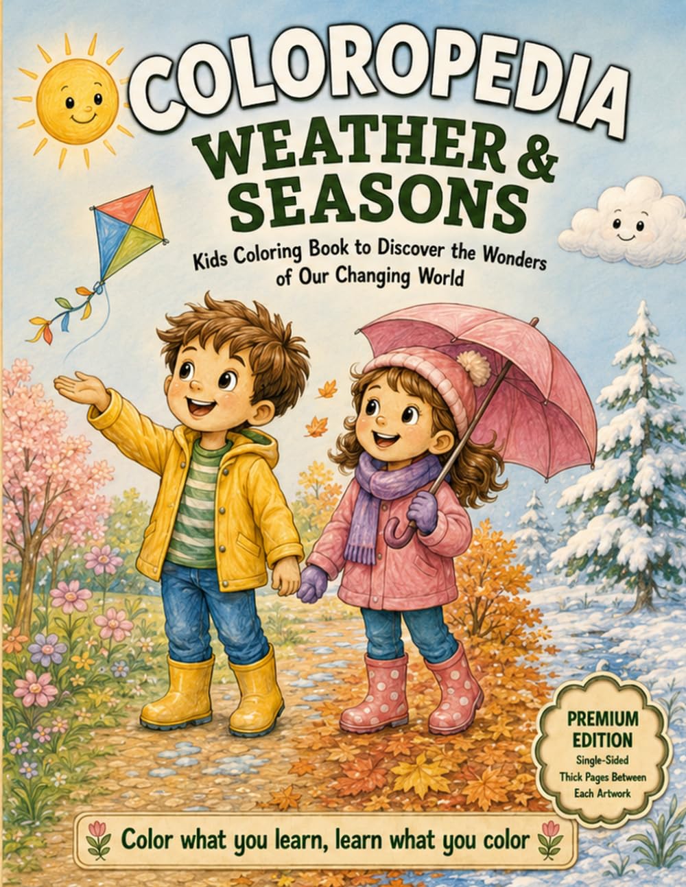 Coloropedia Weather and Season Kids Coloring Book: To discover the wonders of our changing world