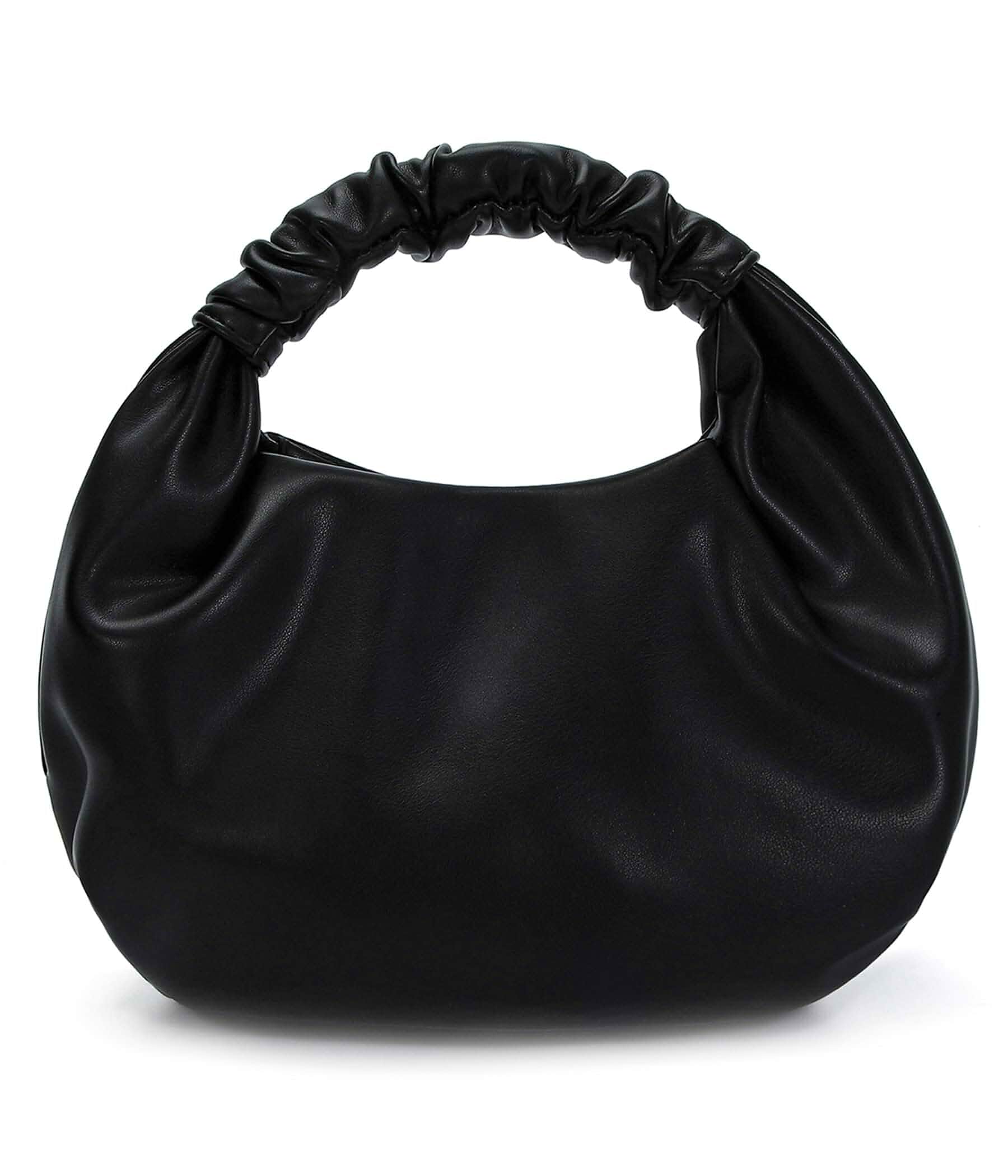 Small Purses Hobo Bags for Women Faux Leather Ruched Top Handle Bag Pleated Satchel, Soft Texture Little Clutch Tote, Daily Casual Everyday Purse for Evening Out and Dates
