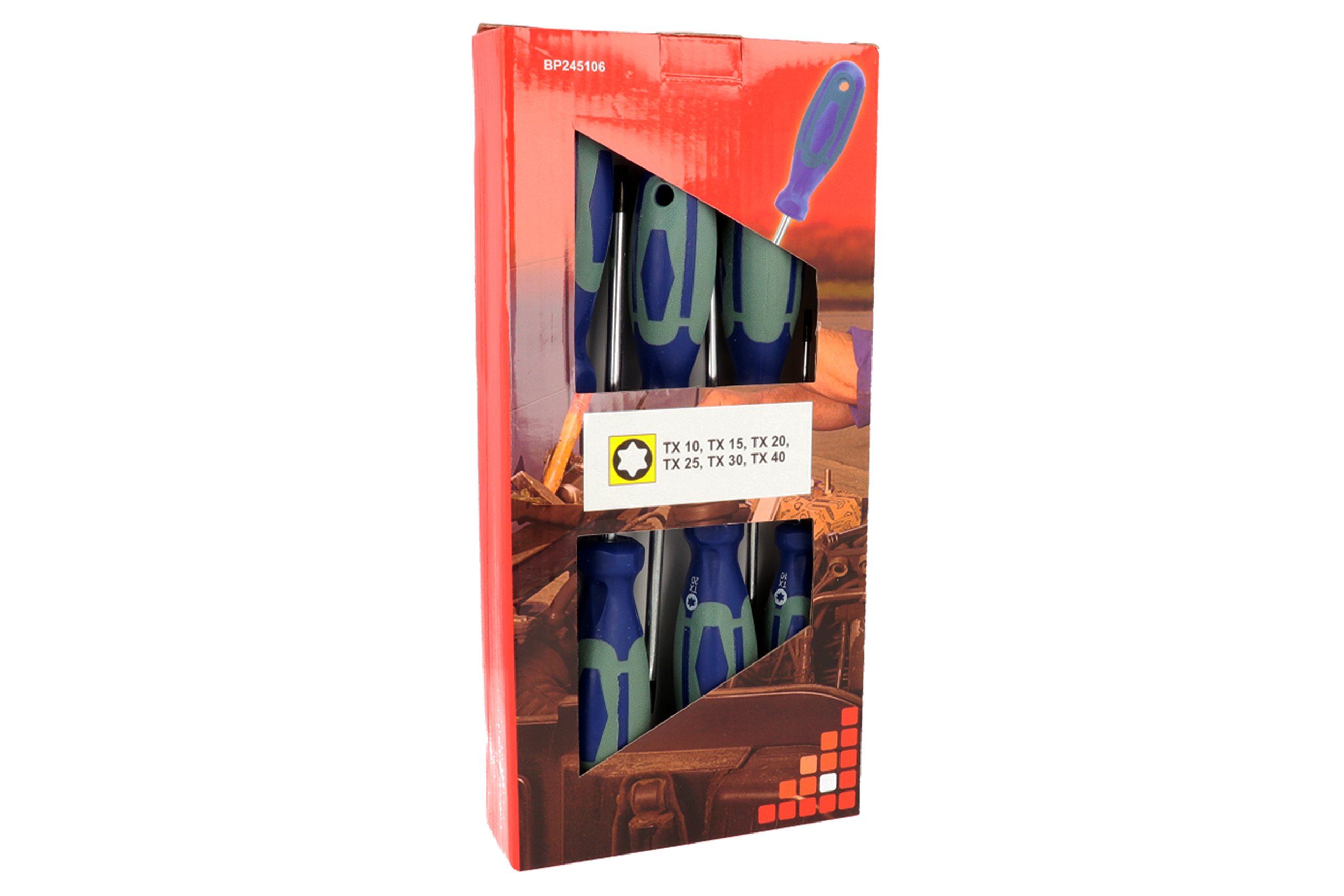 Max-power bp245106 destornilladores Torx, Azul/Gris, Juego de 6 unidades)