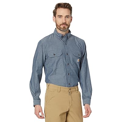 Carhartt Loose Fit Midweight Chambray Long Sleeve Shirt Men