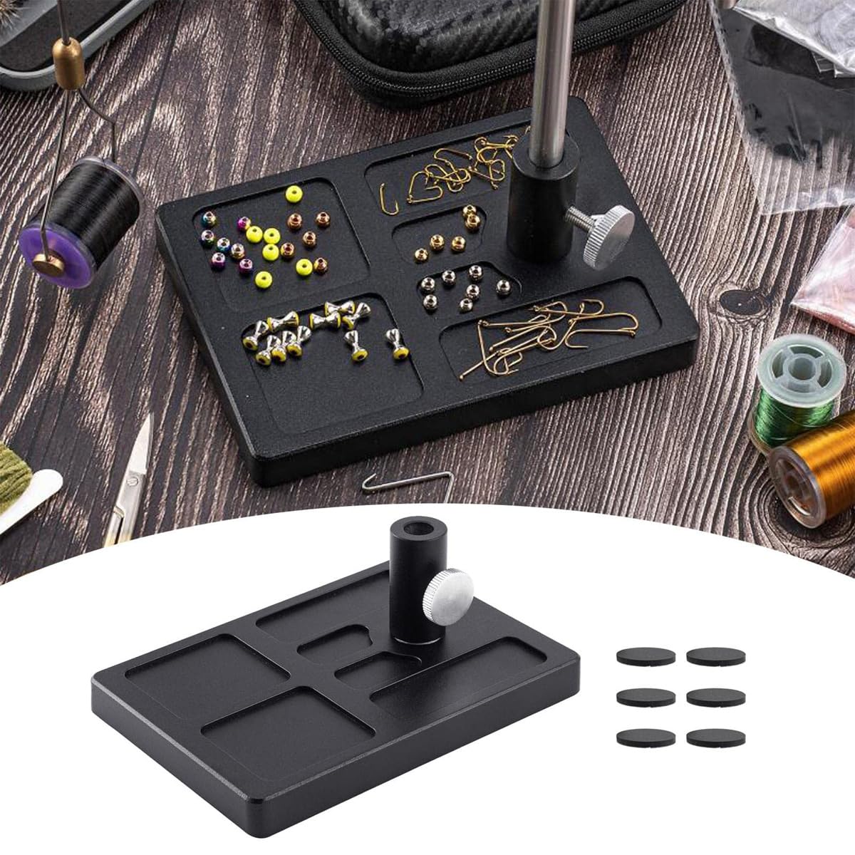 Fliegen Binden Sockel Basis Für Clamp Fliegen Binden Schraubstock Werkzeuge Material Organizer Halter Universal Travel