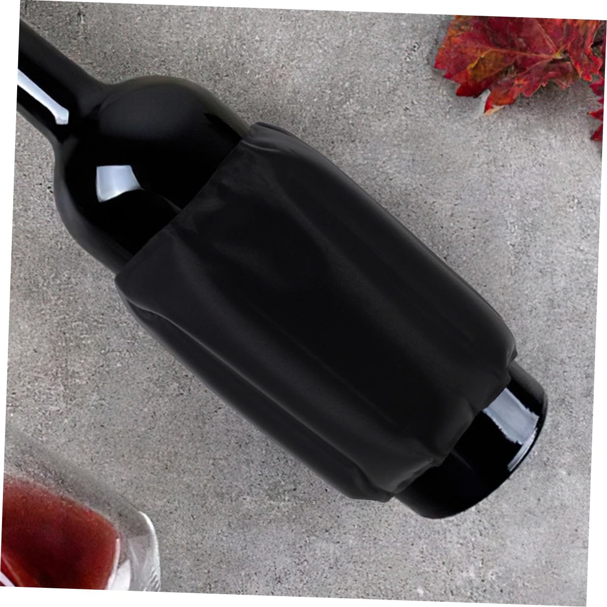 Fasce Refrigeranti per Bottiglie Vino e Birra, 2 Pezzi Nero