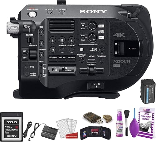 Sony PXW-FS7M2 XDCAM Super 35 Sistema de cámara Videocámara profesional, negro (PXWFS7M2) con tarjeta de memoria de 120GB, juego de limpieza y más.