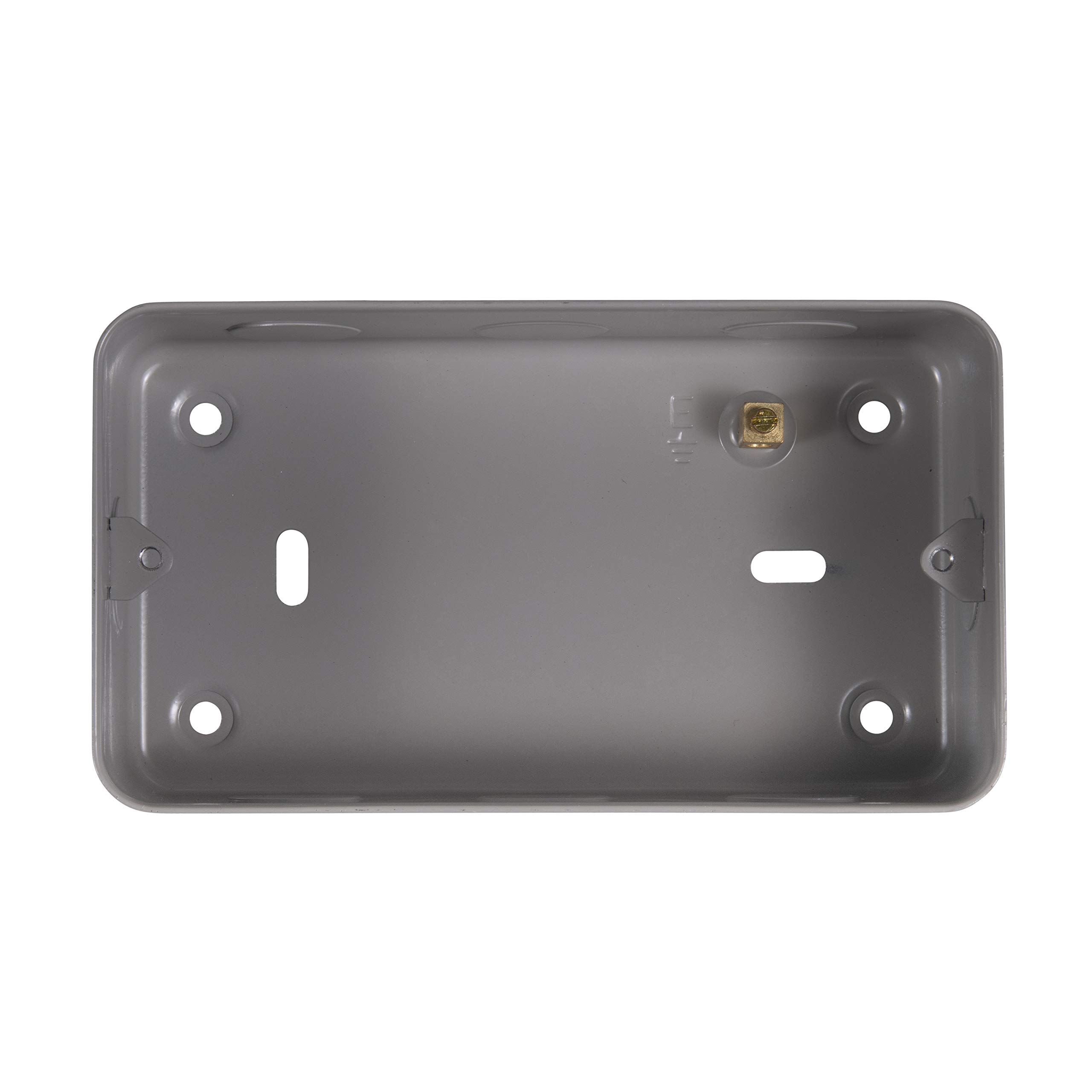 Schneider Electric Exclusive Metal Clad - 3-4 Gang Surface Grid Mounting Box, GBG02, Grey