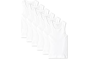 Boys' 6pk Sleeveless Soft Cotton Tank Top Undershirts