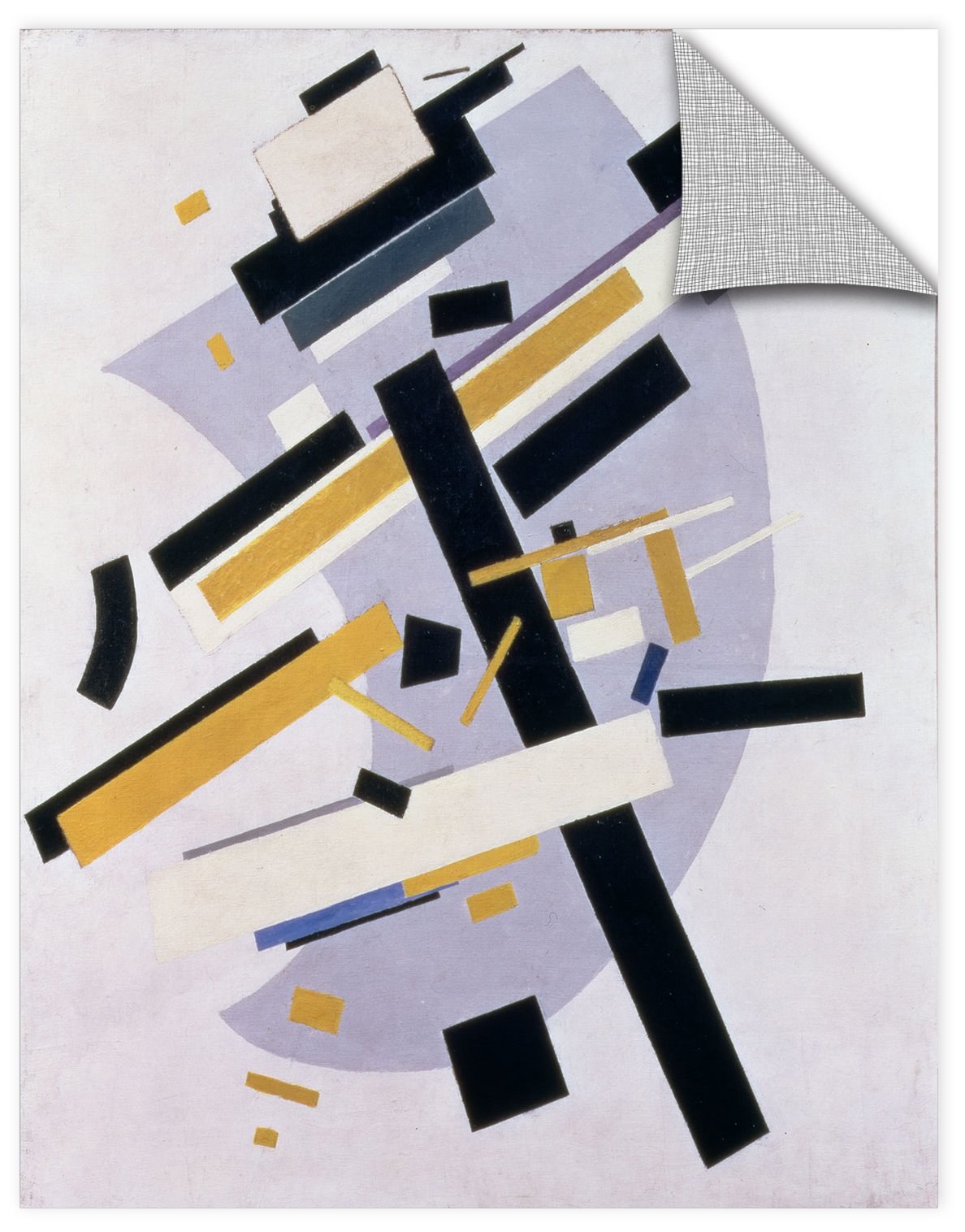 Kazimir Severinovich Malevich ''Supremus No. 58 Dynamic Composition'' Removable Wall Art Mural, 24X32