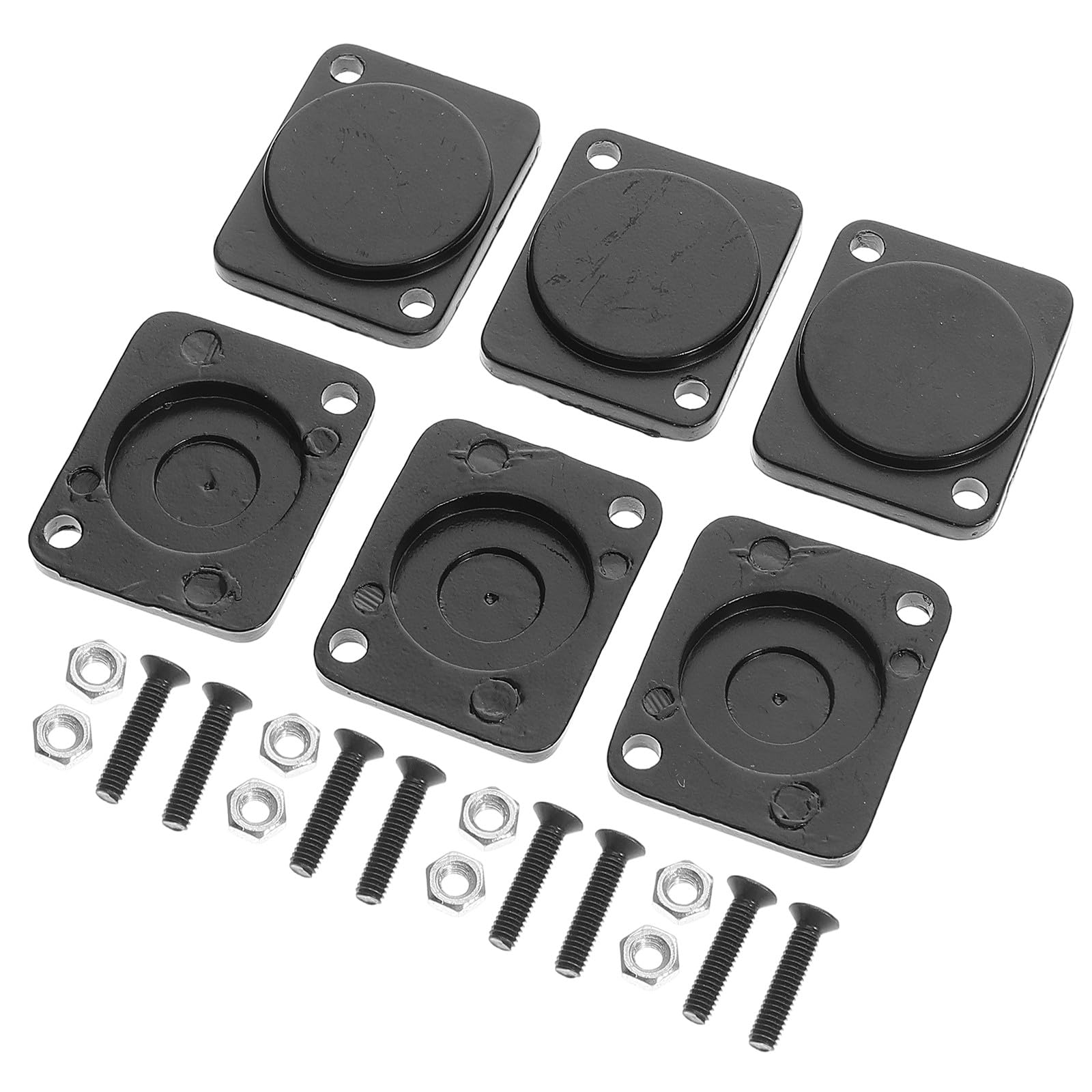 Placas ciegas metálicas para cubrir chasis XLR y proteger paneles eléctricos en estudios
