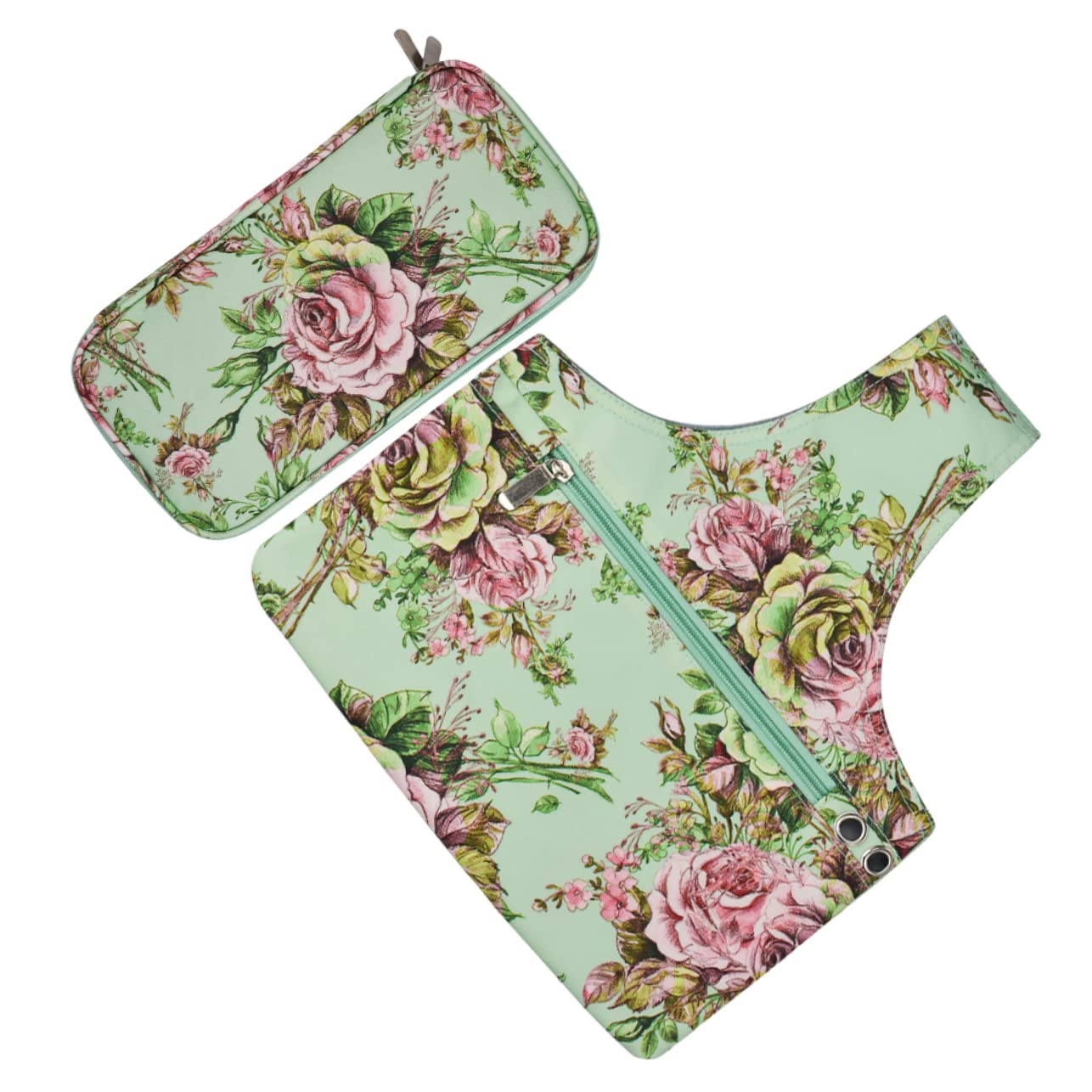 1set Borsa per Uncinetto e Accessori Organizer capacità per Strumenti di Cucito e Lavoro Maglia con Scomparti per Filati e Ferri da Lavoro Pratica e Leggera Facile da Trasportare