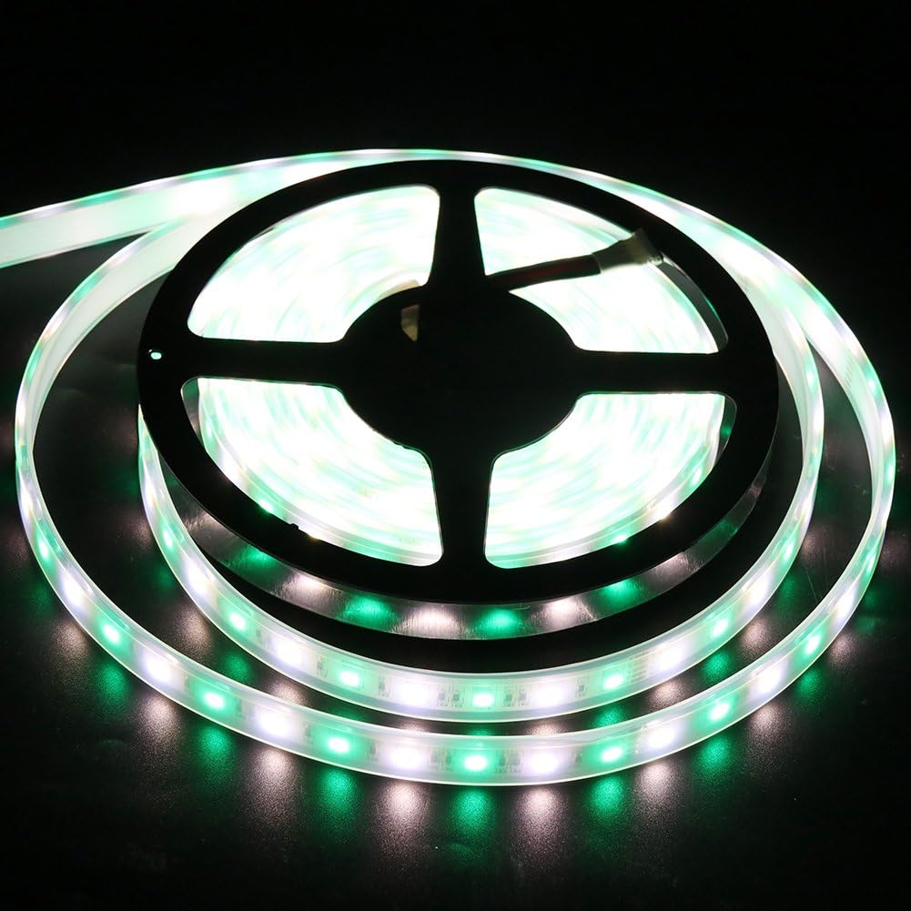 XUNATALED LED strip displaying green light