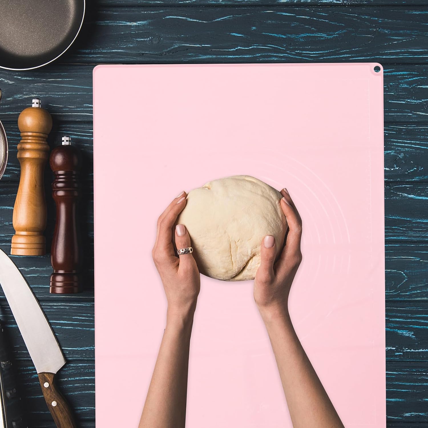 Silicone Kneading Mat 60x80cm Non-stick Rolling Mat for Bread and Pastry Baking Kitchen Accessory