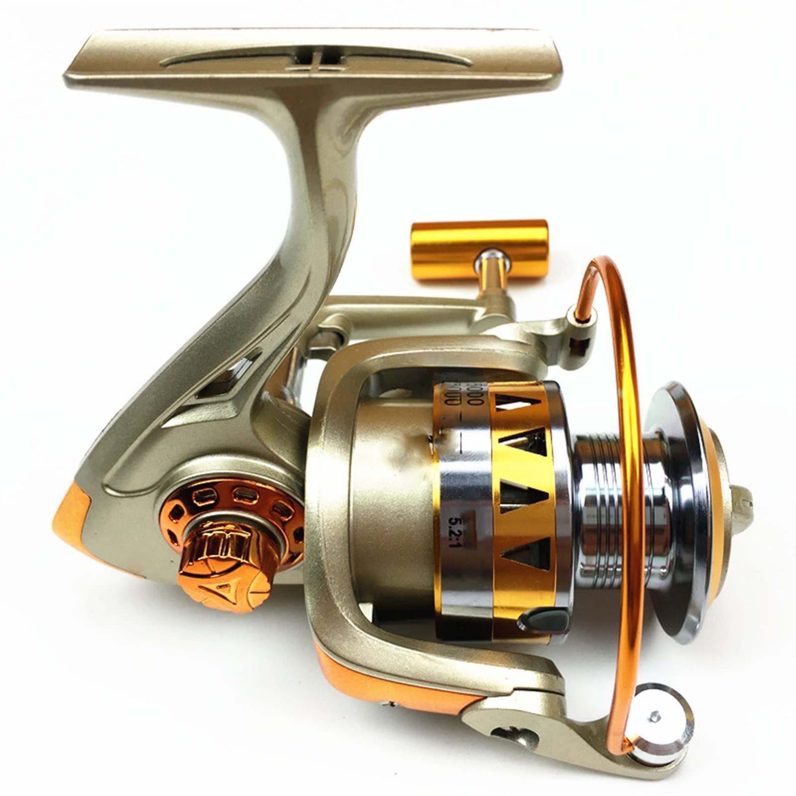Roue de poisson tournante 6000 ligne mer pour canne et fil