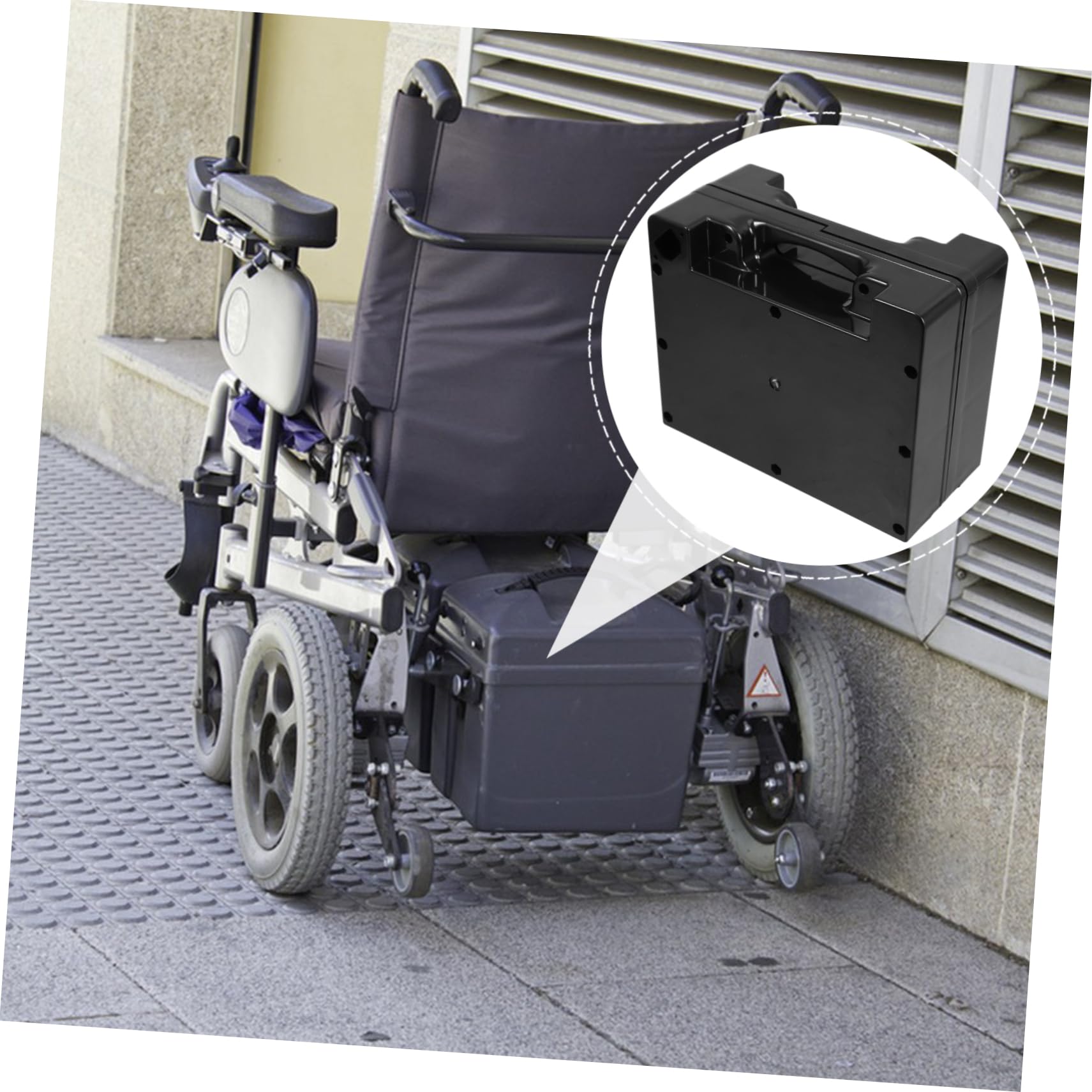 PRETYZOOM Scatola Batteria in Plastica Per Sedia Rotelle Elettrica Supporto Batteria Per Stoccaggio e Trasporto Custodia Per Sostituzione Per Sedia Rotelle