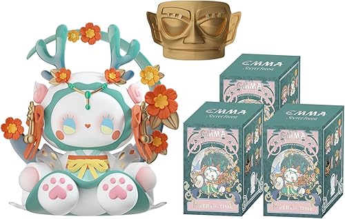 LUCKY EMMA Secret Forest River of Time Series - Caja ciega de 3 piezas, bolsa ciega, figuras misteriosas, juguetes lindos de escritorio para regalos