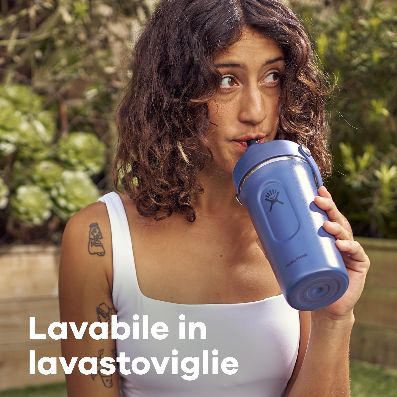 Hydro Flask - Insulated Stainless Steel Shaker Bottle 710 ml (24 oz) - Beccuccio a Chiusura Ermetica Flip Chug – Per Frullati Proteici e Integratori – Sfera Frusta – Freddo per 24 Ore - Popstar Pink