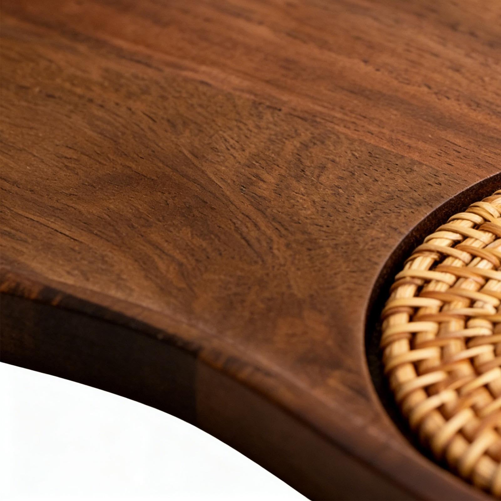 Bandejas Decorativas para Mesa De Centro Tablas De Servir De Madera | Bandeja de Desayuno Para Hogar, Mesa, Cafetería, Desayuno Y Almuerzo, Patio, Aperitivo, Y Té De La Tarde