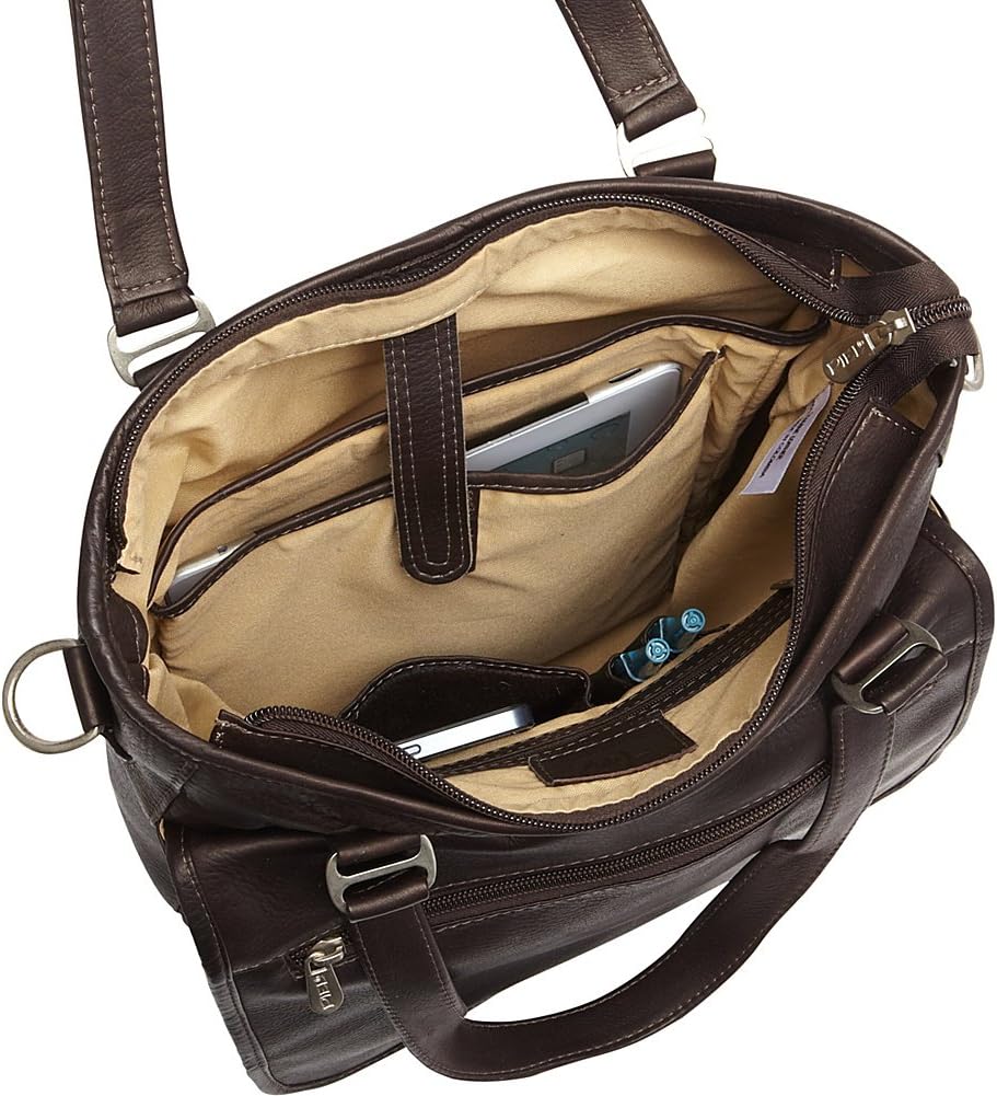 Blасk Frіdау - 60% оƒƒ Piel Leather Laptop/Tablet Carry-All Tote, Chocolate, One Size