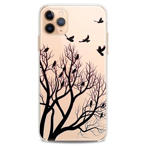 Miniatura 5 de Funda de TPU compatible con iPhone 16e 15 14 13 12 11 Pro Max Plus Mini Xs Xr X 8 7 6 5 SE patrón transparente Ravens teléfono impreso rojo niñas