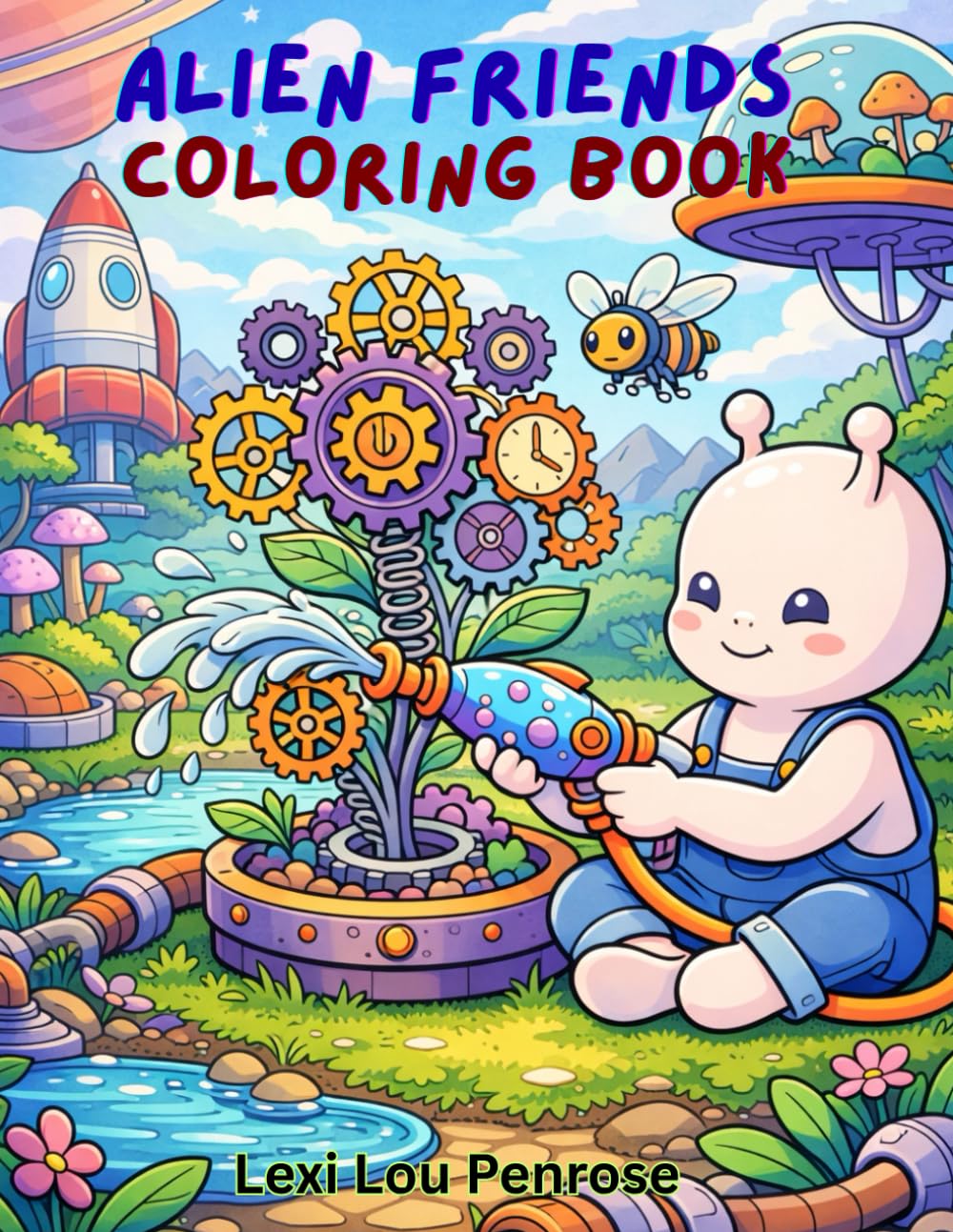 Alien Friends Coloring Book | Color and Explore 50+ Unique, Creative, Fun Extraterrestial Scenes: A Cute Outer Space Coloring Book for Kids of All ... Galactic Adventures on Dreamy Faraway Worlds