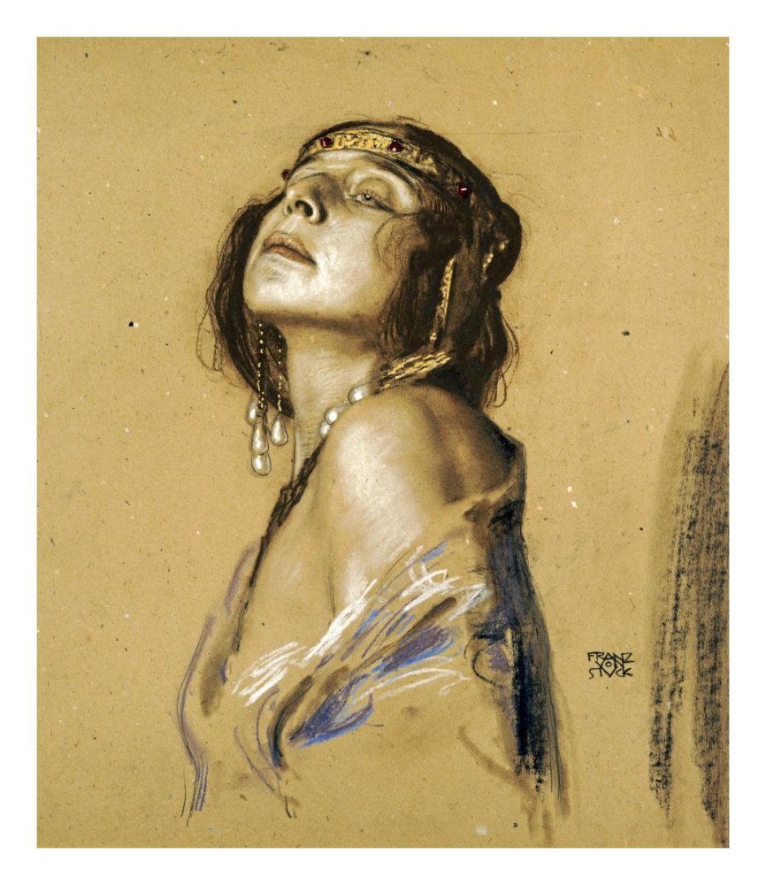 Tableau de maître Franz von Stuck - Fille Marie en tant que Grecque