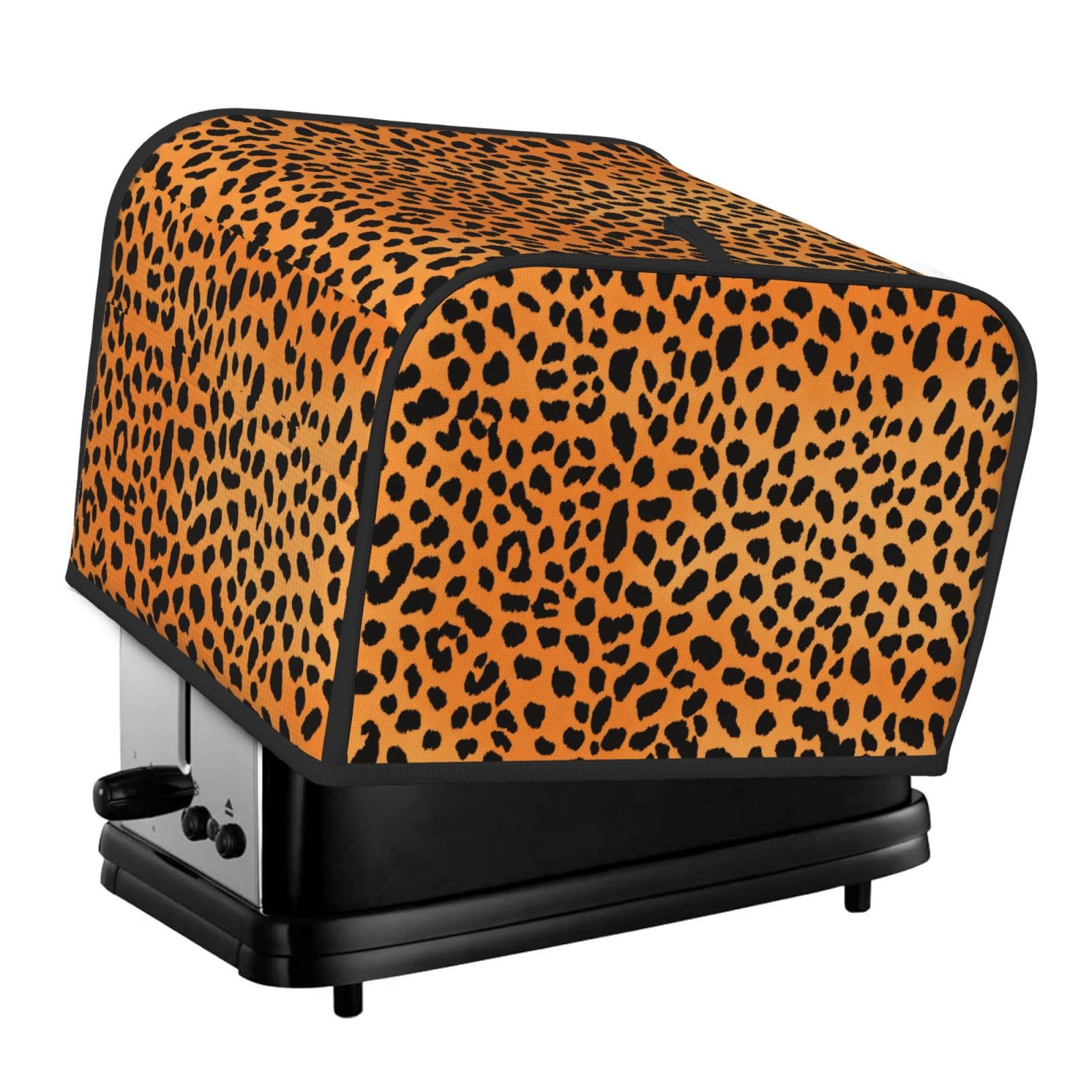 Leopard Print Print 4-Slice Toaster Cover Dustproof Waterproof Kitchen Appliance Protector For Bread
