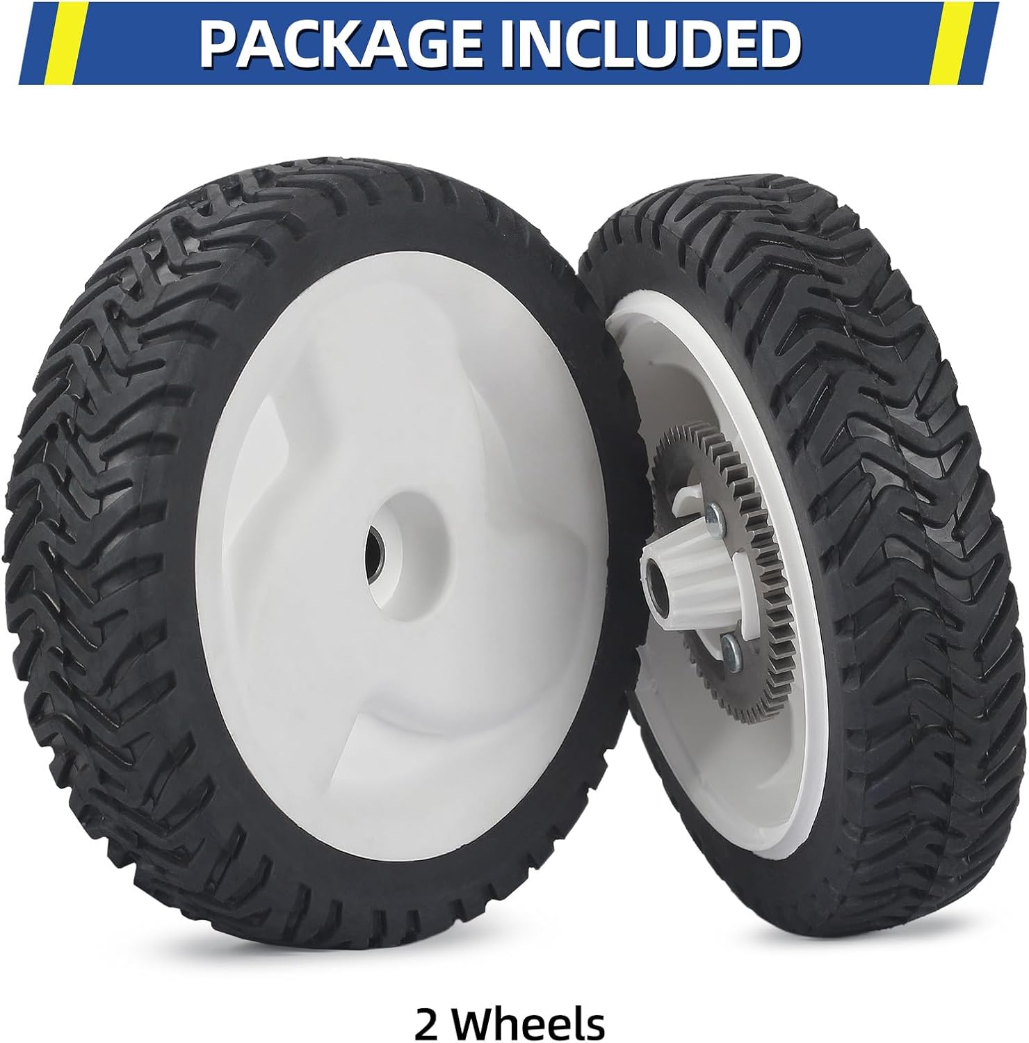 GICOOL 105-3036 105-3024 105-3025 Rear Drive Wheels, 8 Inch Wheels Fit for 20041 20066 20017 20068 20073 Recycler Self-Propelled Push Mower, Pack of 2
