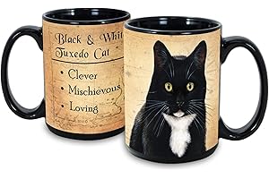 My Loyal Companion: A Felinesque Masterpiece in a Mug (Tuxedo Black and White Cat)