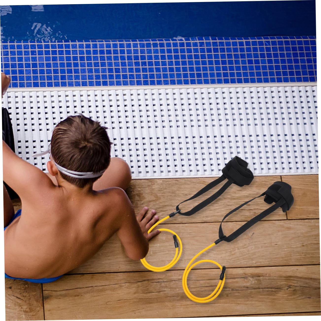 Milisten Bande de résistance de Natation Slip de Bain pour Hommes entraînement Ceinture de Natation Ceinture de nage équipement d'exercice de Natation Ceinture avec de Rangement