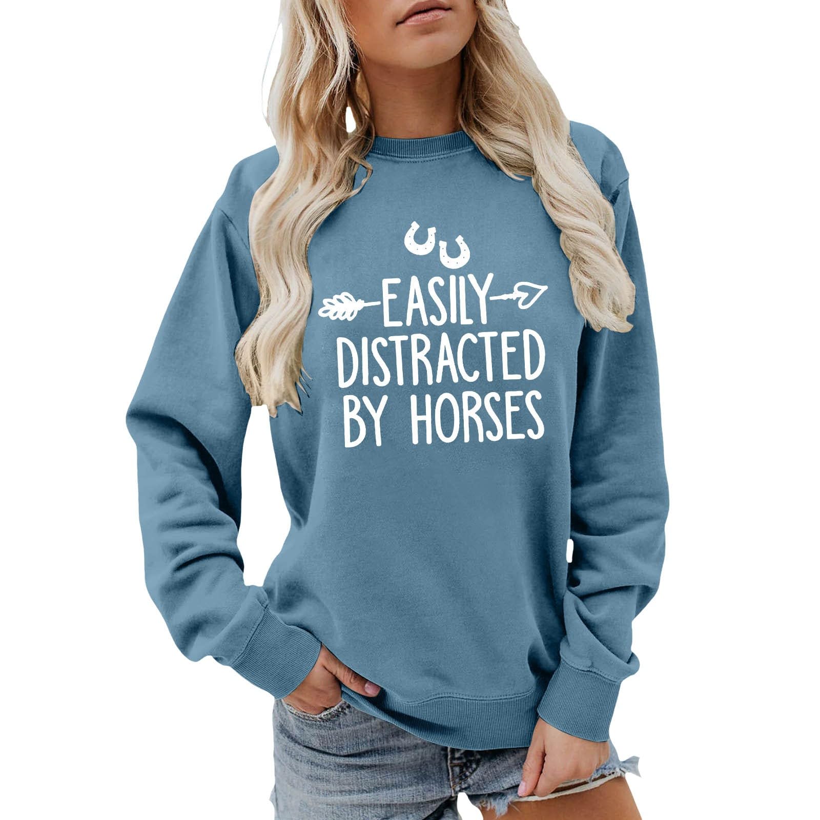 Sweat-shirt imprimé à manches longues pour les sorties décontractées - 4
