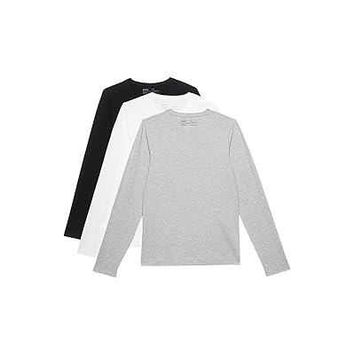 PACT Cool Stretch Long Sleeve Crew Undershirt 3 Pack Men