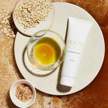 BOOM Scrub Cocoa Rose Exfoliator Gentle Exfoliating Face Scrub