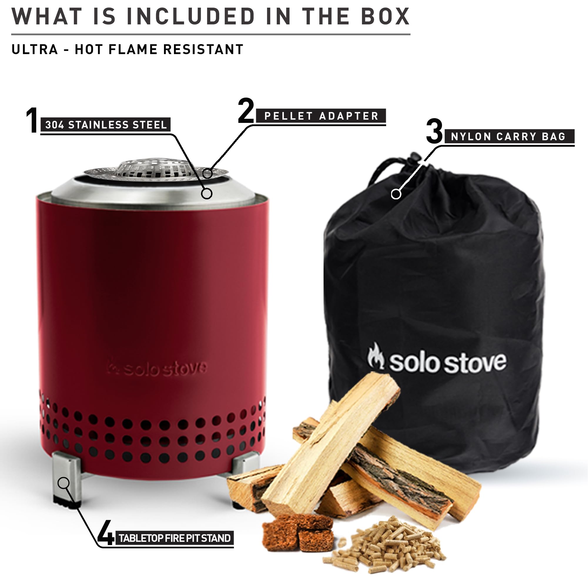 Solo Stove Mesa Tabletop Fire Pit with Stand, Ash - Image 2