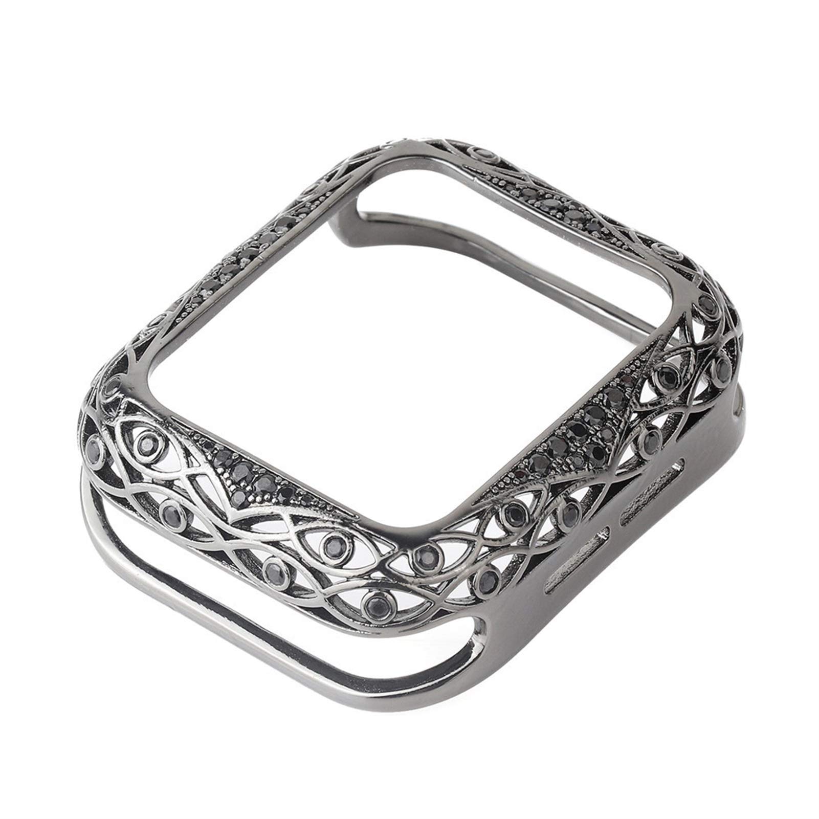Do Watch Luksusowe kobiety metalowe rzeźbione pokrywa 38mm 40mm 42mm 44mm 41mm 45mm Protector Case 7 / SE / 6/5/4/3/2/1 Diamond Watch Case.