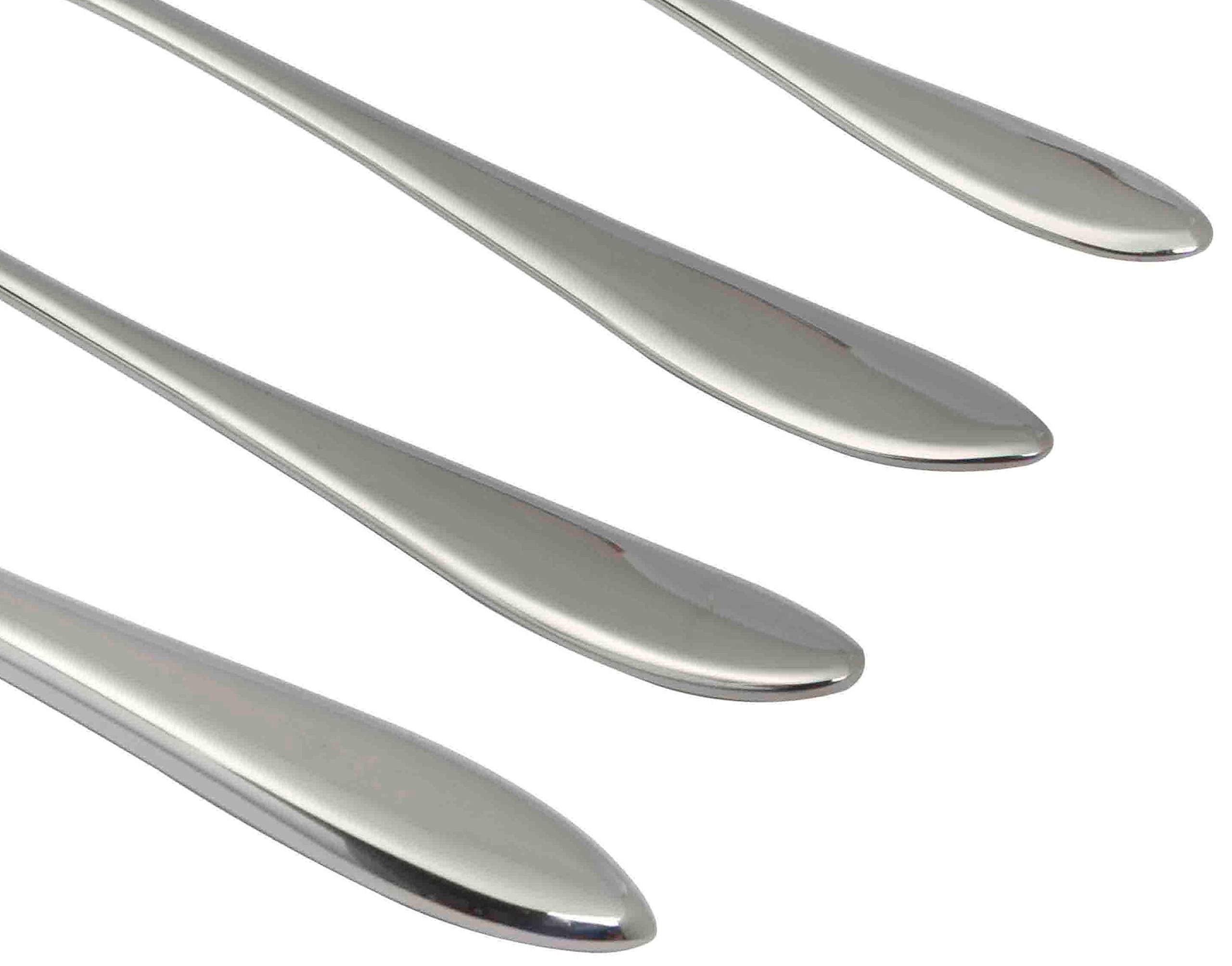Pradel Excellence - Ménagère Inna 24 Pièces - Acier Inoxydable 18/10 - Service pour 6 Personnes - Couteaux, Fourchettes, Cuillères - Compatible Lave-Vaisselle pour Entretien Facile