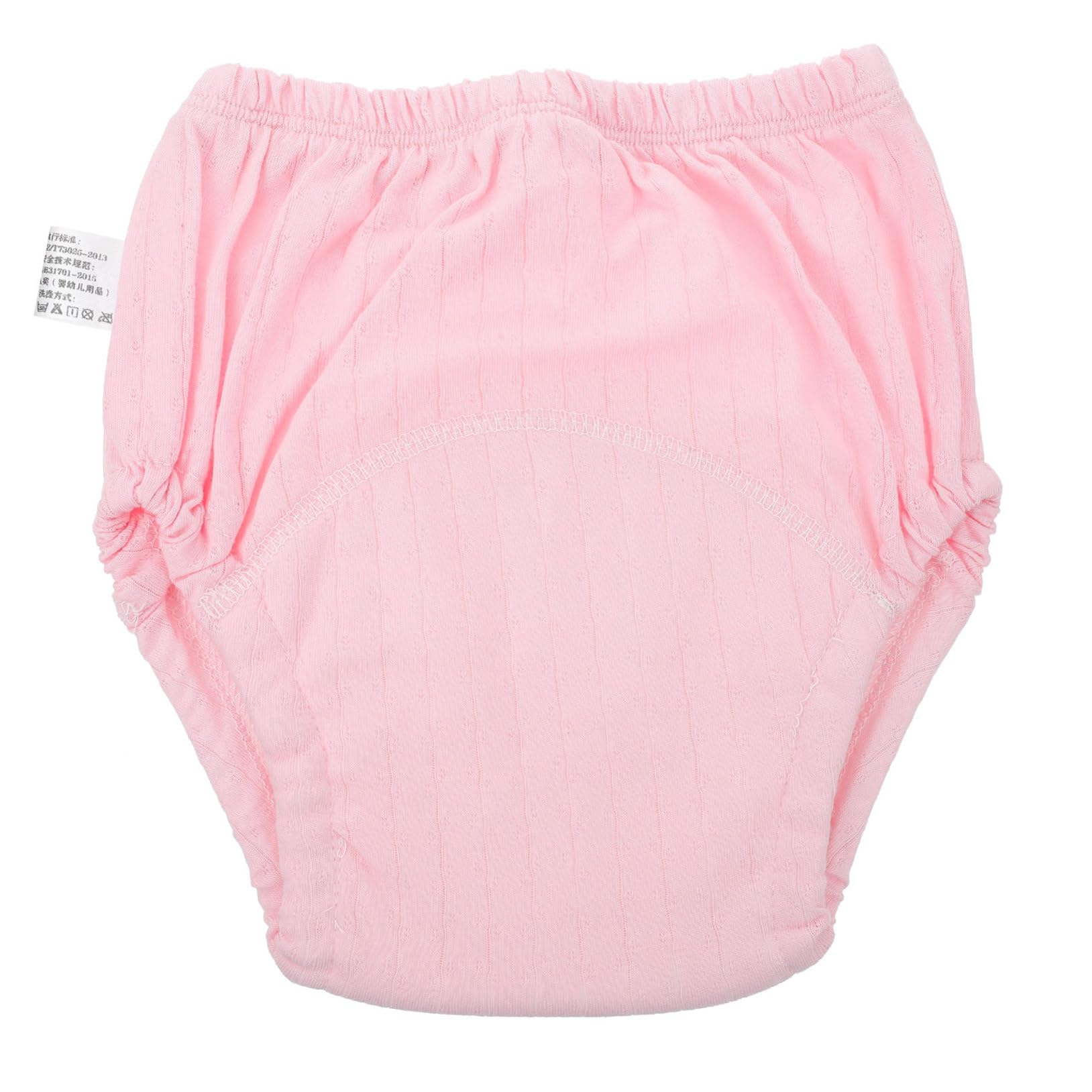 HANABASS 1Pc Training Pants Washable Newborn Nappy Pants with Inner for Leak Protection Convenient for Toilet Training Soft Breathable Design Pink