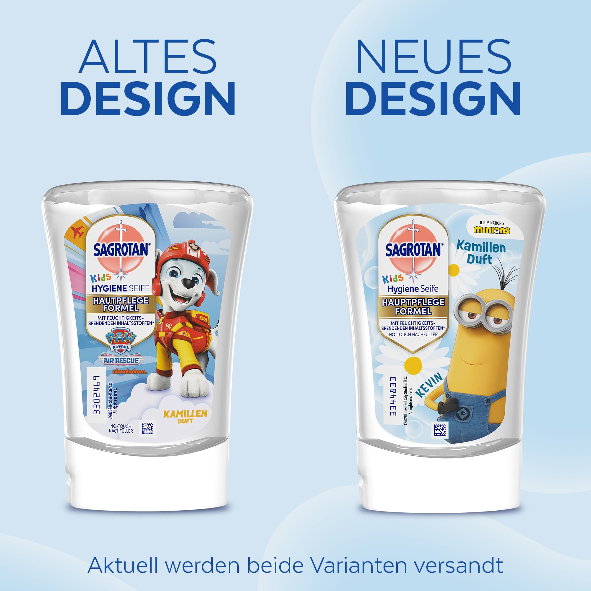 Sagrotan Kids No-Touch wkład uzupełniający rumianek – do automatycznego dozownika mydła – 5 x 250 ml mydła do rąk