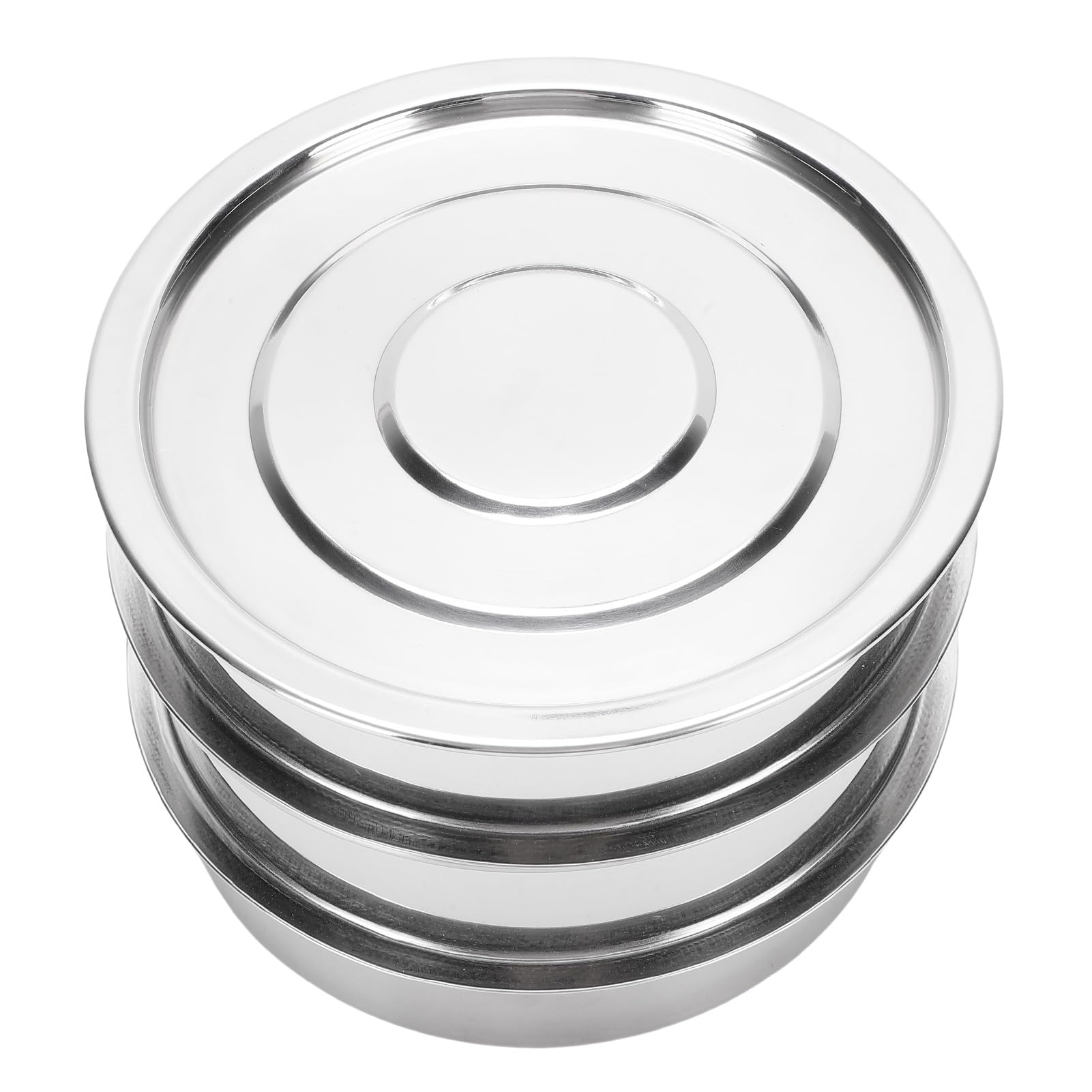 Duokon Kit de Germination de Graines, Plateau de Culture de Germes en Acier Inoxydable avec Couvercle et Base de 17 Cm, Conception en, Drainage Efficace, Propagateur de -pousses Empilable pour Le