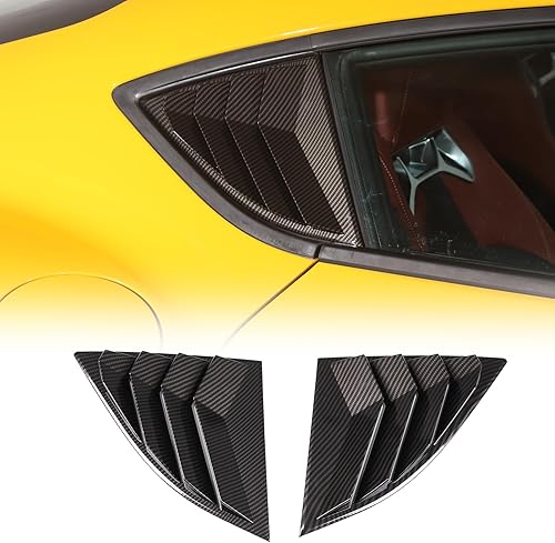 Miniatura 1 de Daeiclru Cubierta para rejilla de ventana lateral trasera compatible con Toyota Supra GR A90 A91 MK5 2019-2022, cubierta para persianas de ventana