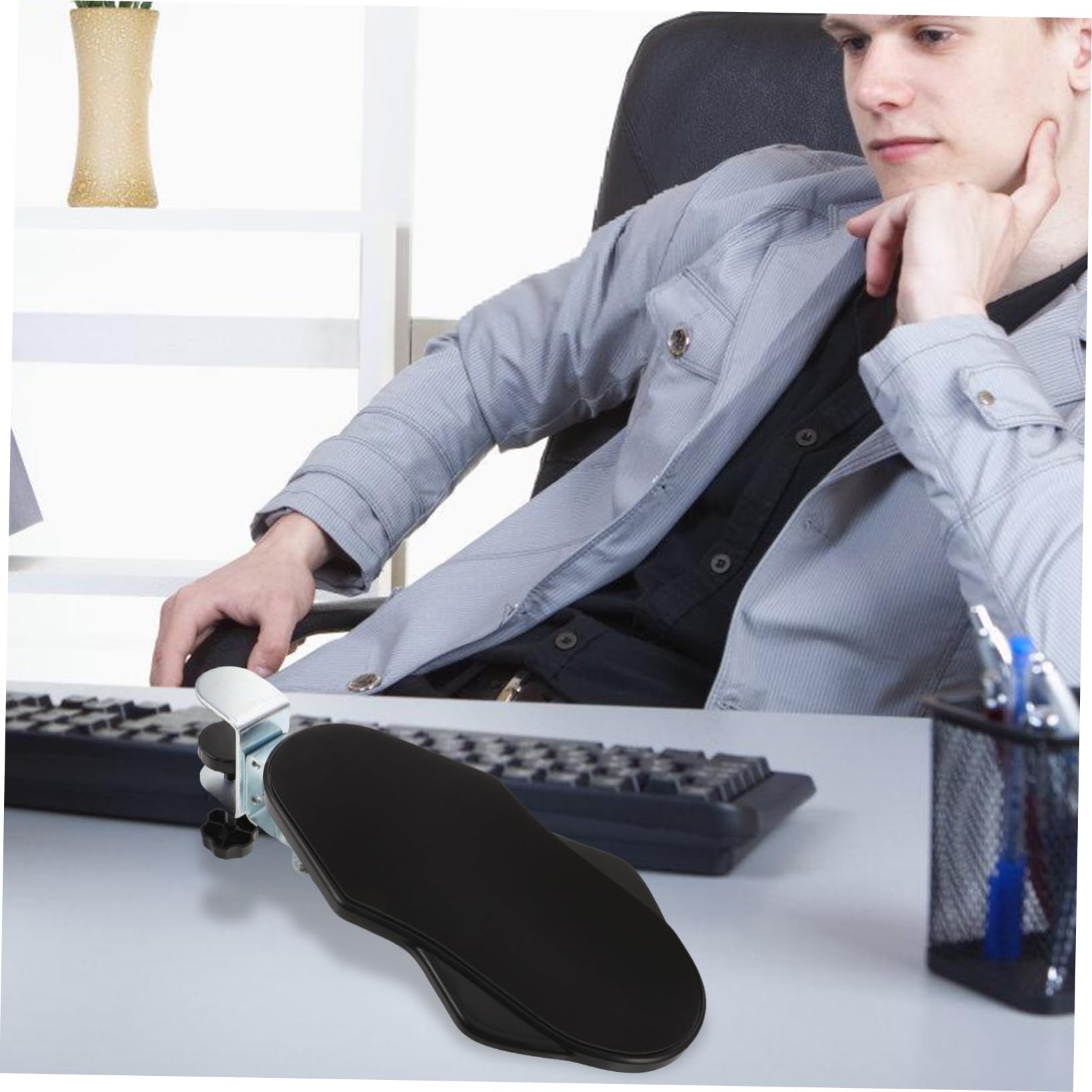 Reposabrazos para Aliviar Ergonómico Escritorio para Plegable de Adecuado Soporte de Abs y Hierro Tensión en Diario Oficina de Hombros y Codos para Uso Computadora
